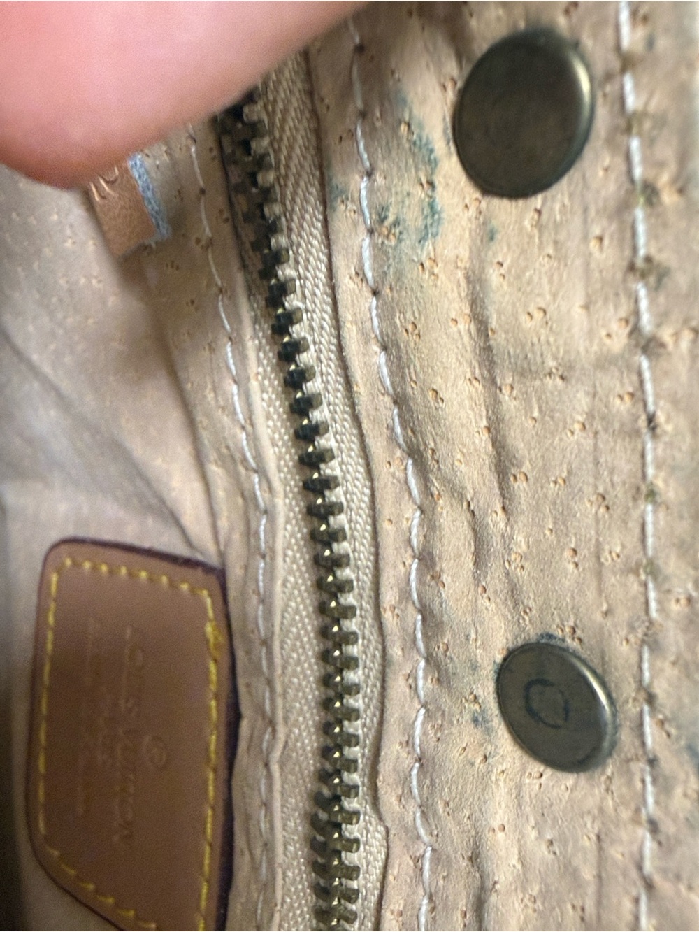 Louis Vuitton Pink Floral Mini Pochette with Tan Trim - Picture 8 of 14